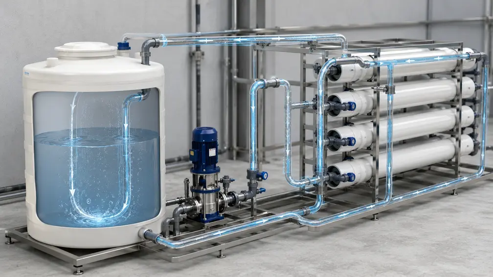 سیستم CIP برای شستشوی ممبران RO صنعتی